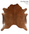 Solid Brown X-Large Brazilian Cowhide Rug 6'4