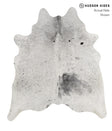 Salt and Pepper Black X-Large Brazilian Cowhide Rug 6'9"H x 5'11"W #85330 by Hudson Hides