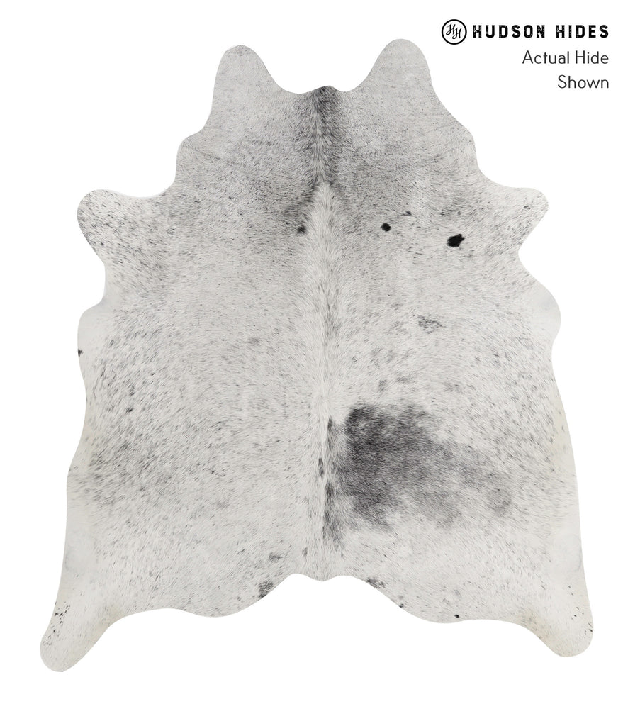 Salt and Pepper Black X-Large Brazilian Cowhide Rug 6'9"H x 5'11"W #85330 by Hudson Hides