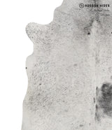 Salt and Pepper Black X-Large Brazilian Cowhide Rug 6'9"H x 5'11"W #85330 by Hudson Hides