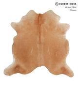 Beige X-Large Brazilian Cowhide Rug 6'9"H x 7'0"W #85347 by Hudson Hides