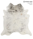 Grey Brindle XX-Large Brazilian Cowhide Rug 7'4"H x 7'0"W #85358 by Hudson Hides