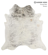 Grey Brindle XX-Large Brazilian Cowhide Rug 7'4"H x 7'0"W #85358 by Hudson Hides