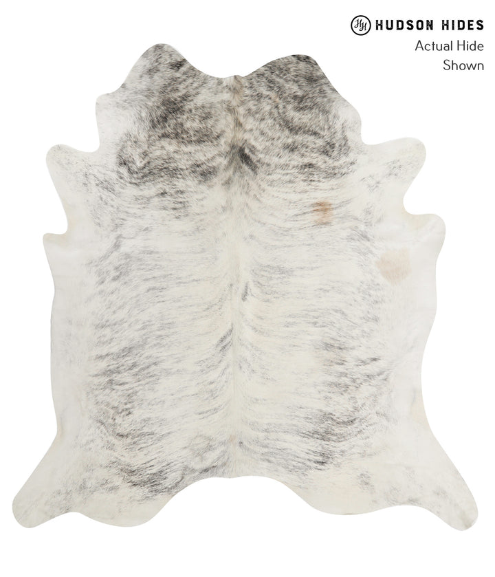 Grey Brindle XX-Large Brazilian Cowhide Rug 7'4"H x 7'0"W #85358 by Hudson Hides