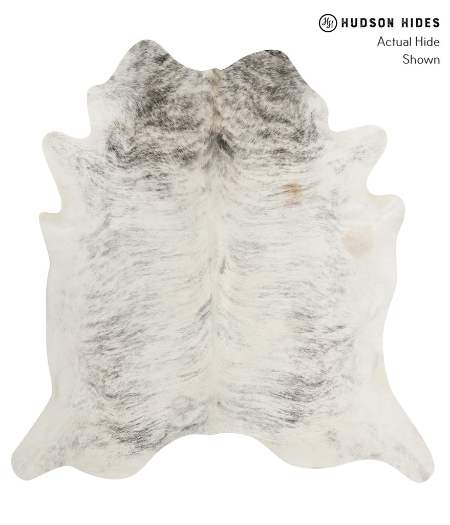 Grey Brindle XX-Large Brazilian Cowhide Rug 7'4"H x 7'0"W #85358 by Hudson Hides