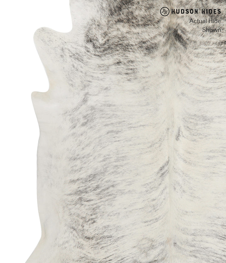 Grey Brindle XX-Large Brazilian Cowhide Rug 7'4"H x 7'0"W #85358 by Hudson Hides