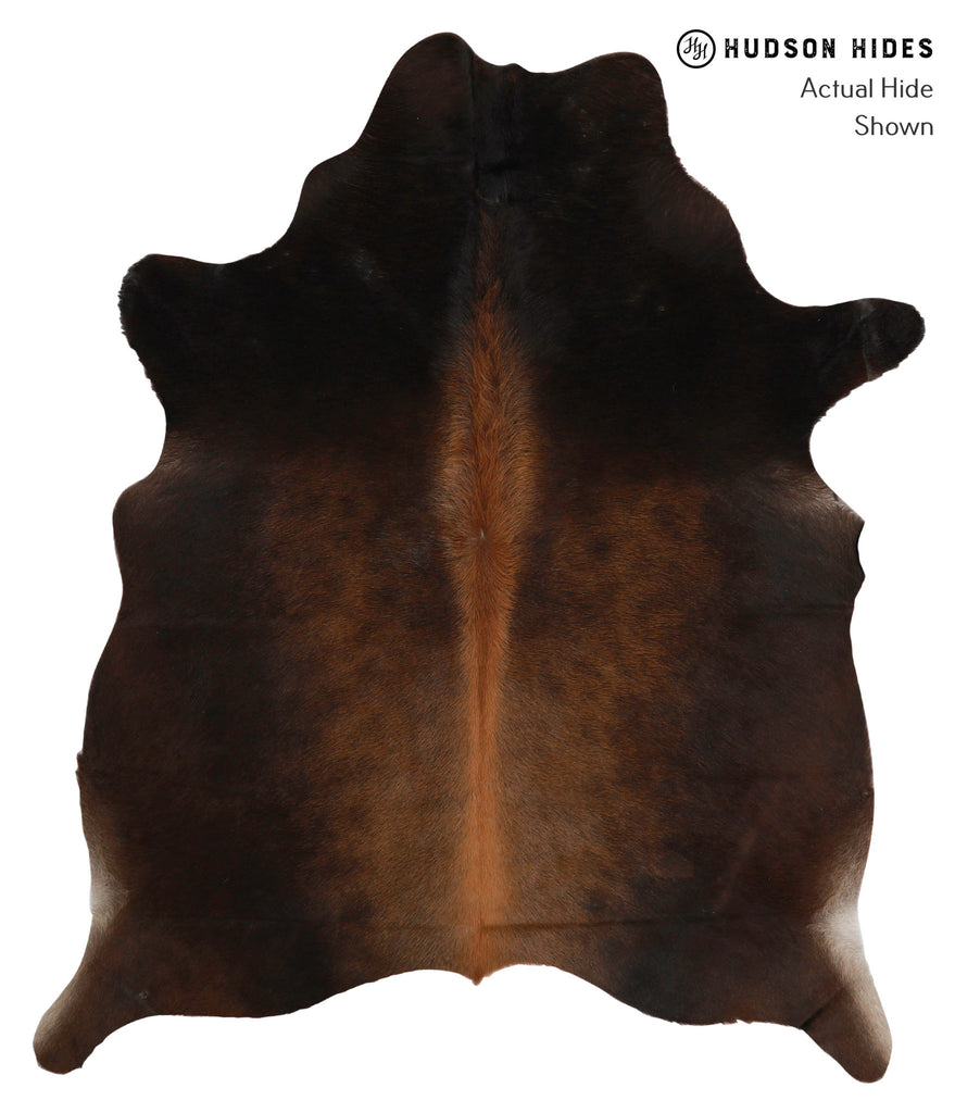 Chocolate X-Large Brazilian Cowhide Rug 6'11"H x 5'11"W #85402 by Hudson Hides