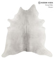 Medium Grey X-Large Brazilian Cowhide Rug 7'0"H x 6'9"W #85409 by Hudson Hides