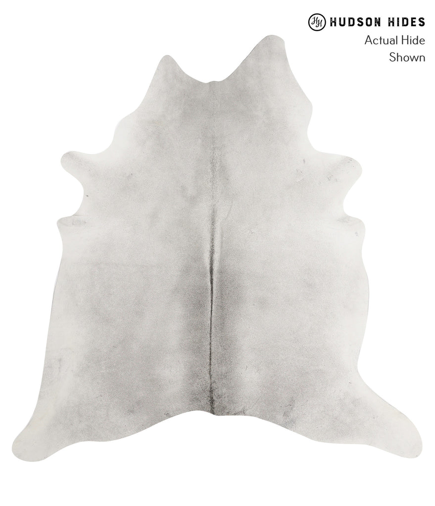 Medium Grey X-Large Brazilian Cowhide Rug 7'0"H x 6'9"W #85409 by Hudson Hides