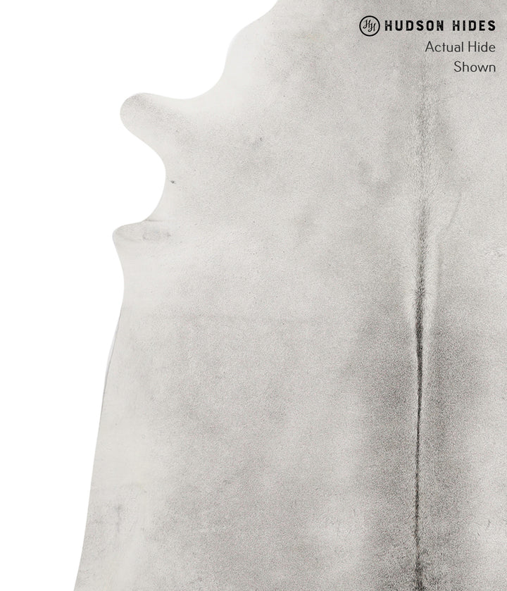 Medium Grey X-Large Brazilian Cowhide Rug 7'0"H x 6'9"W #85409 by Hudson Hides