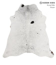 Salt and Pepper Black Large Brazilian Cowhide Rug 6'6"H x 6'0"W #85434 by Hudson Hides