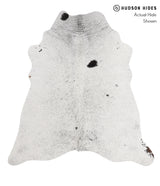 Salt and Pepper Black Large Brazilian Cowhide Rug 6'6"H x 6'0"W #85434 by Hudson Hides