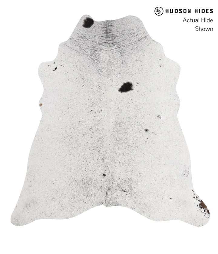 Salt and Pepper Black Large Brazilian Cowhide Rug 6'6"H x 6'0"W #85434 by Hudson Hides