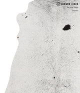 Salt and Pepper Black Large Brazilian Cowhide Rug 6'6"H x 6'0"W #85434 by Hudson Hides