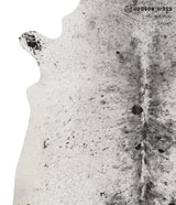 Salt and Pepper Black X-Large Brazilian Cowhide Rug 6'9"H x 6'8"W #85437 by Hudson Hides