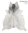 Salt and Pepper Black X-Large Brazilian Cowhide Rug 7'0"H x 5'10"W #85442 by Hudson Hides