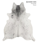 Salt and Pepper Black X-Large Brazilian Cowhide Rug 7'0"H x 5'10"W #85442 by Hudson Hides