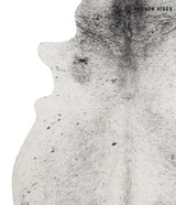 Salt and Pepper Black X-Large Brazilian Cowhide Rug 7'0"H x 5'10"W #85442 by Hudson Hides