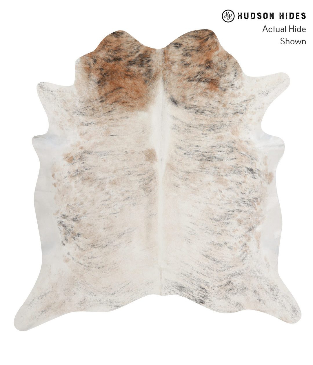 Light Brindle X-Large Brazilian Cowhide Rug 7'2"H x 6'8"W #85451 by Hu