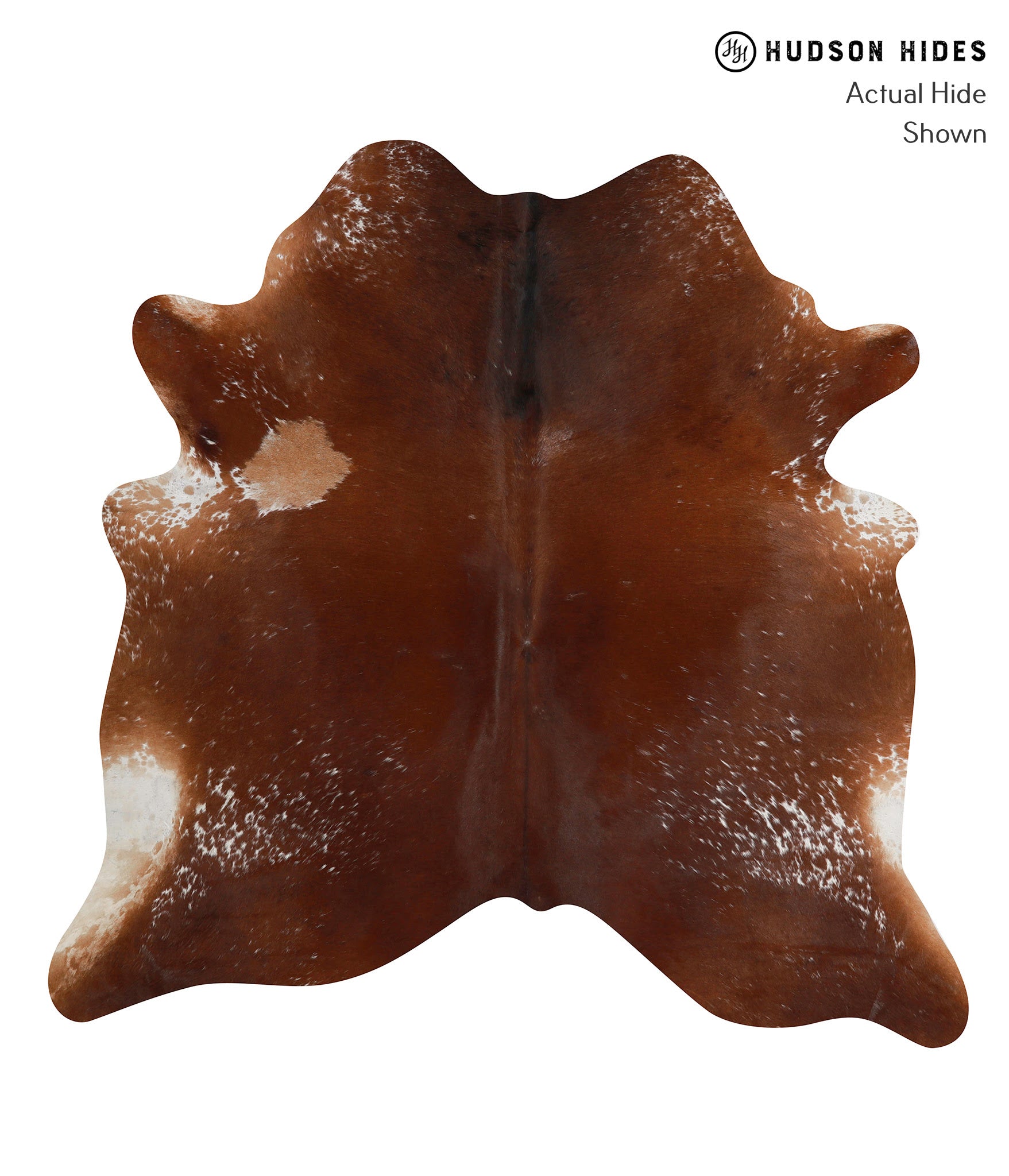 Salt and Pepper Brown Cowhide Rug #85477