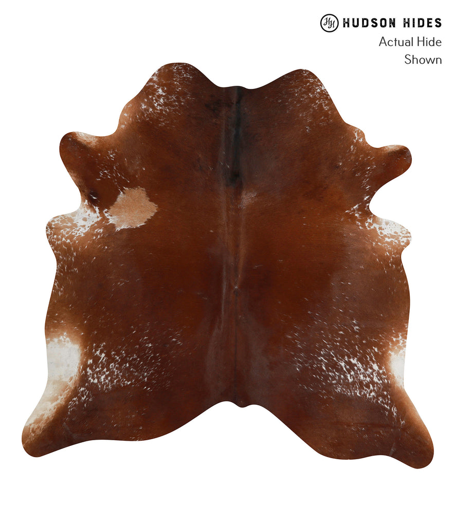 Salt and Pepper Brown X-Large Brazilian Cowhide Rug 6'3"H x 6'4"W #85477 by Hudson Hides