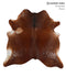 Salt and Pepper Brown X-Large Brazilian Cowhide Rug 6'3