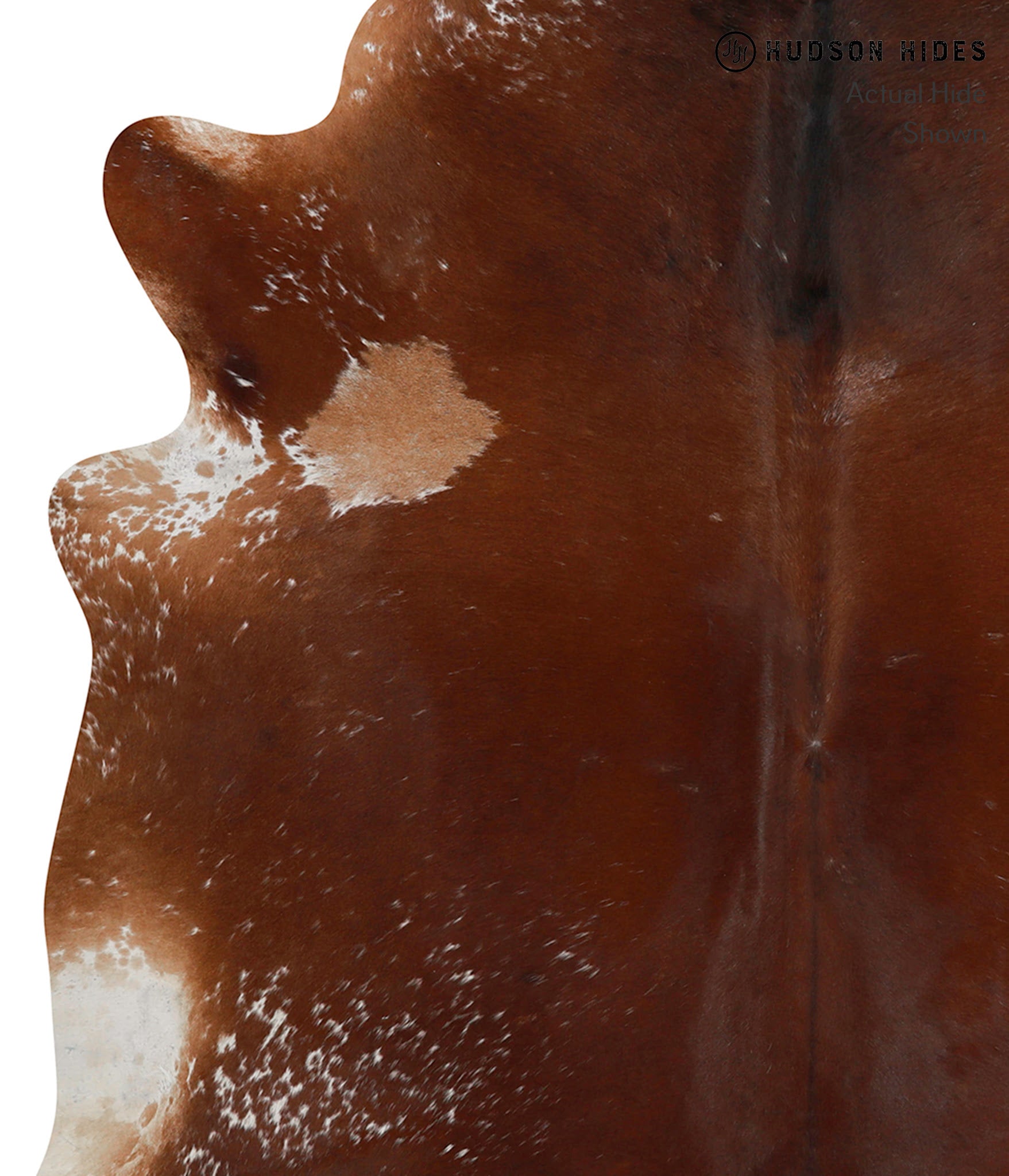 Salt and Pepper Brown Cowhide Rug #85477