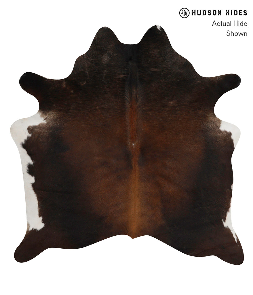 Chocolate Large Brazilian Cowhide Rug 5'8"H x 5'7"W #85492 by Hudson Hides