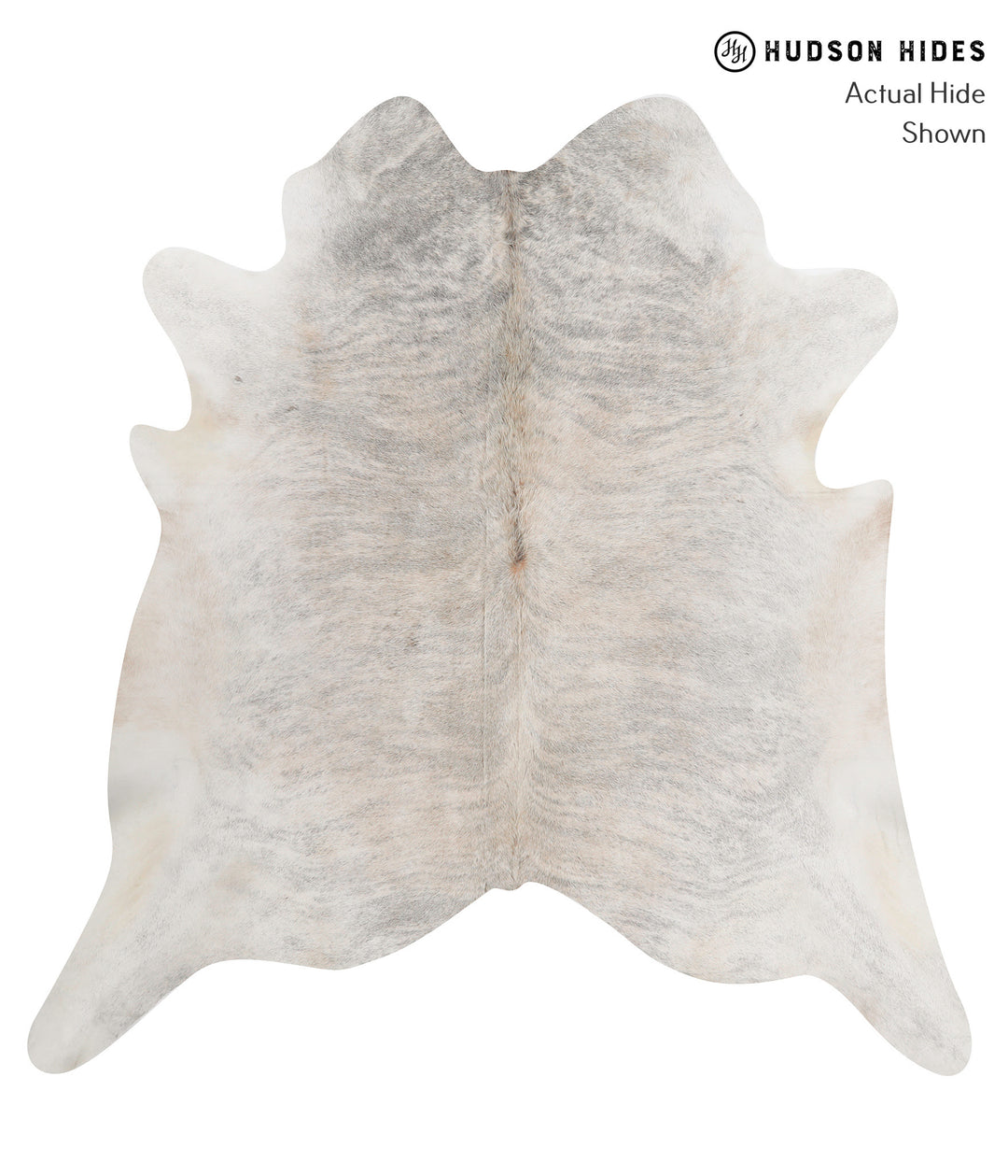 Grey Brindle XX-Large Brazilian Cowhide Rug 7'3"H x 7'2"W #85502 by Hu