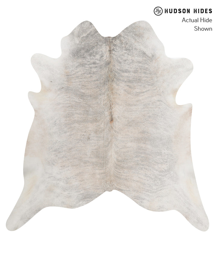 Grey Brindle XX-Large Brazilian Cowhide Rug 7'3"H x 7'2"W #85502 by Hudson Hides