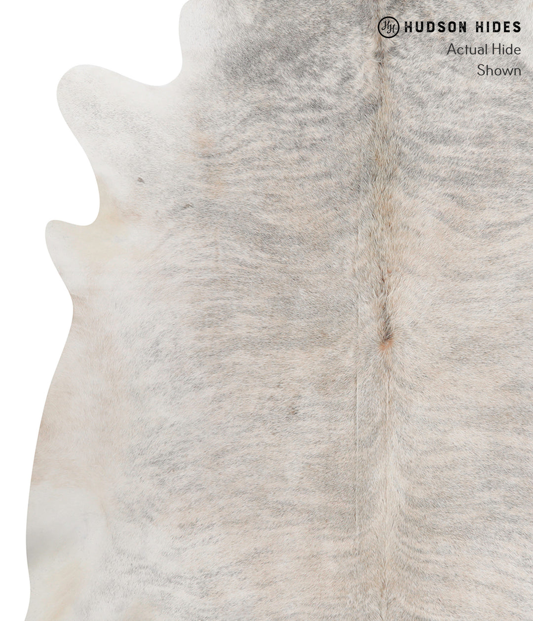 Grey Brindle XX-Large Brazilian Cowhide Rug 7'3"H x 7'2"W #85502 by Hu