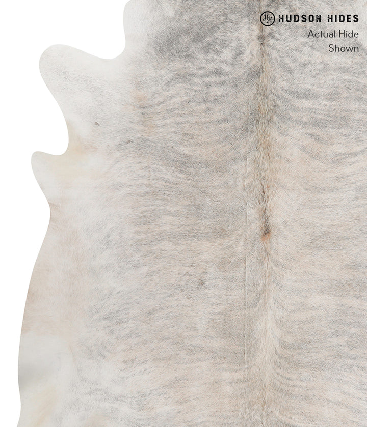 Grey Brindle XX-Large Brazilian Cowhide Rug 7'3"H x 7'2"W #85502 by Hudson Hides