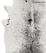 Salt and Pepper Black Large Brazilian Cowhide Rug 6'7"H x 5'3"W #85526 by Hudson Hides