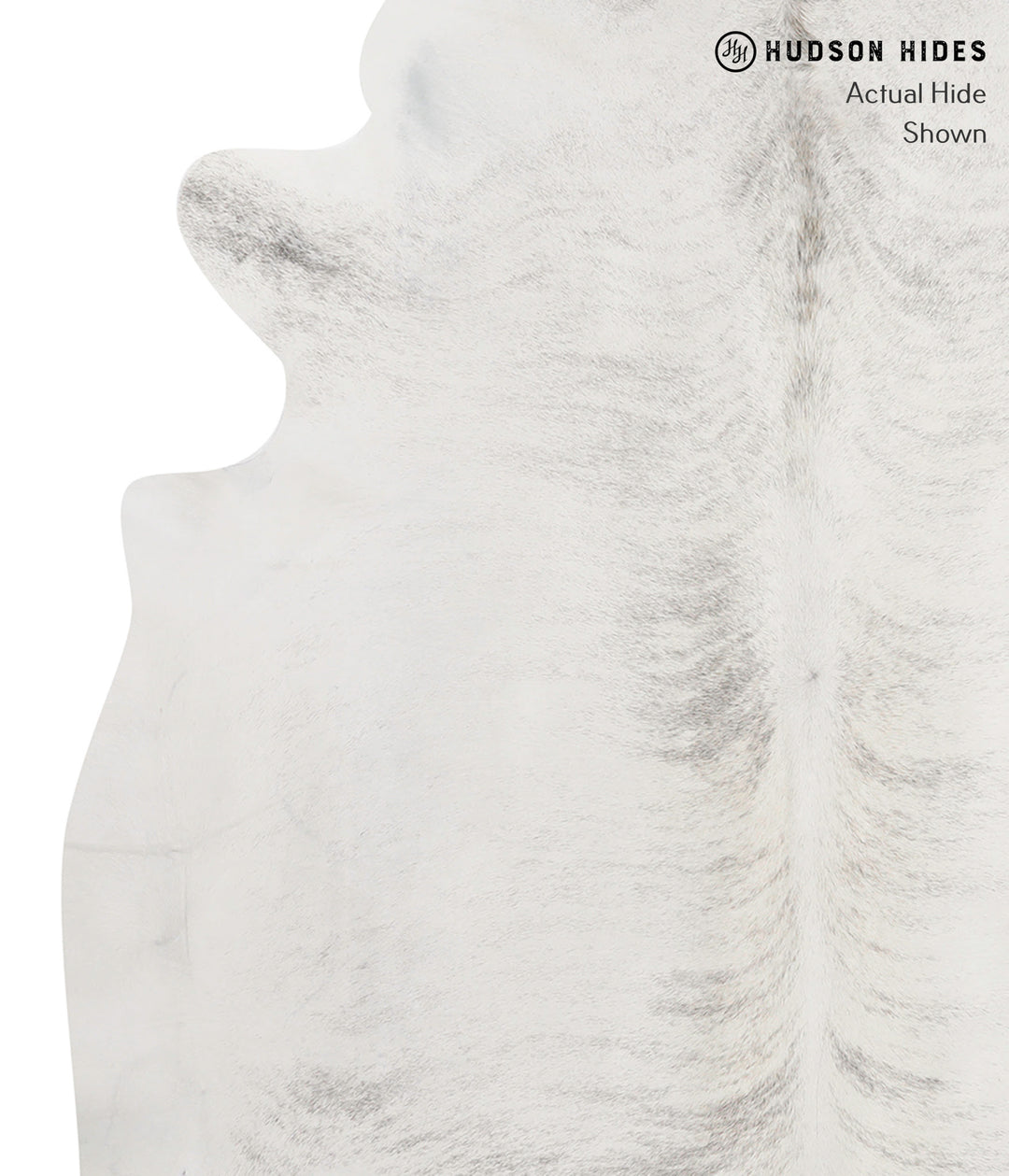 Grey Brindle X-Large Brazilian Cowhide Rug 7'2"H x 6'9"W #85530 by Hud