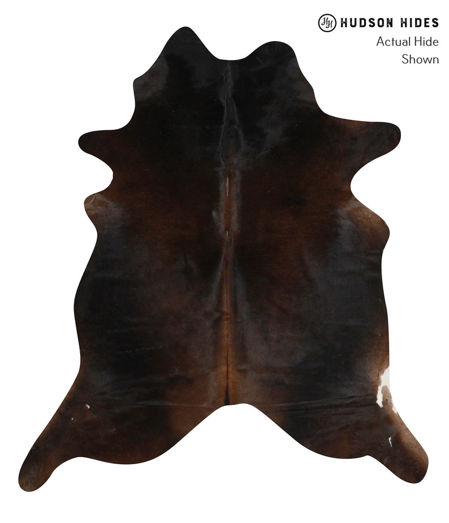 Chocolate X-Large Brazilian Cowhide Rug 6'10"H x 6'0"W #85561 by Hudson Hides