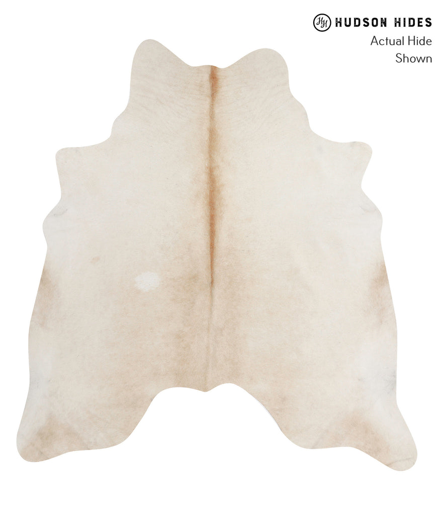 Beige X-Large Brazilian Cowhide Rug 6'8"H x 6'4"W #85564 by Hudson Hides