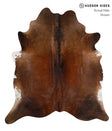Chocolate X-Large Brazilian Cowhide Rug 6'11"H x 6'2"W #85571 by Hudson Hides