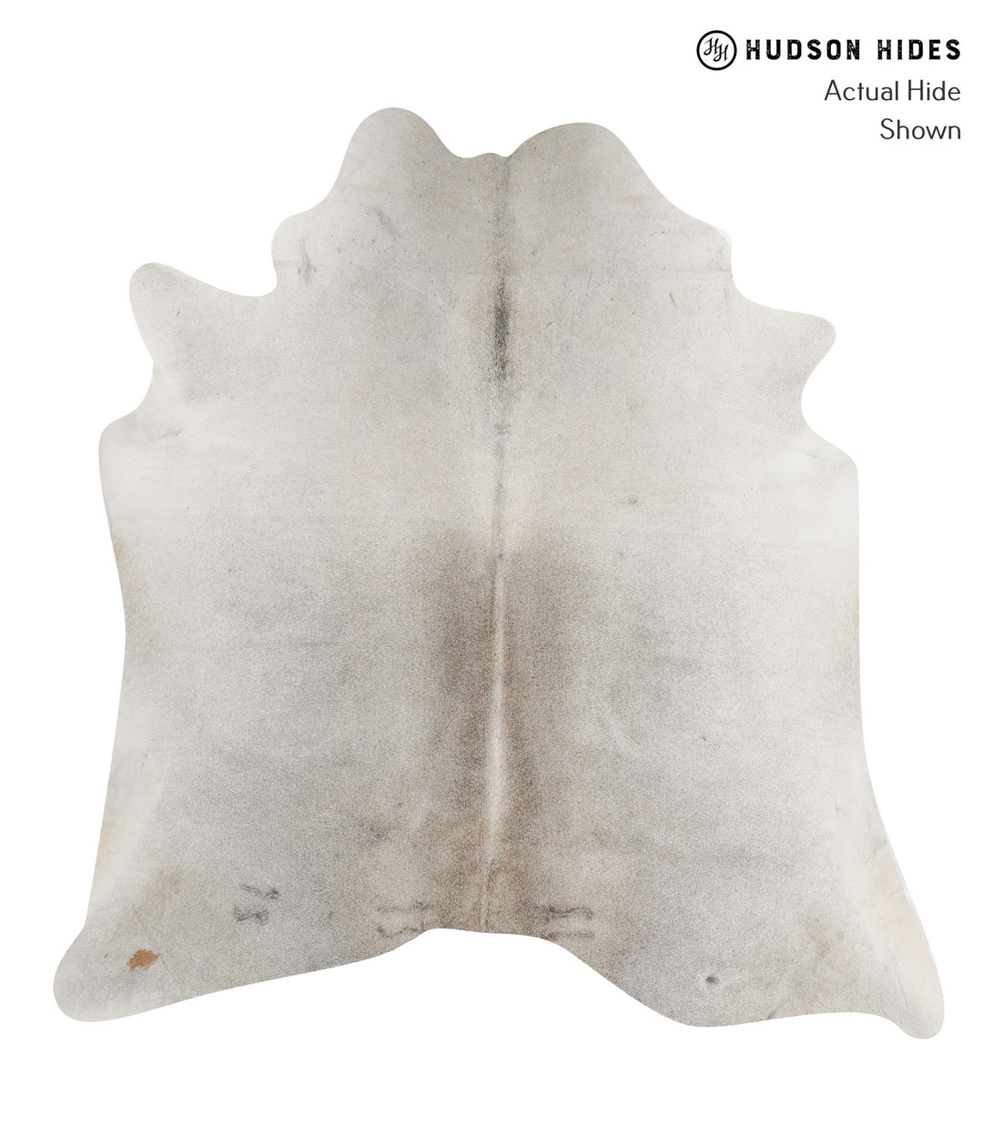 Medium Grey X-Large Brazilian Cowhide Rug 6'7"H x 6'5"W #85573 by Huds