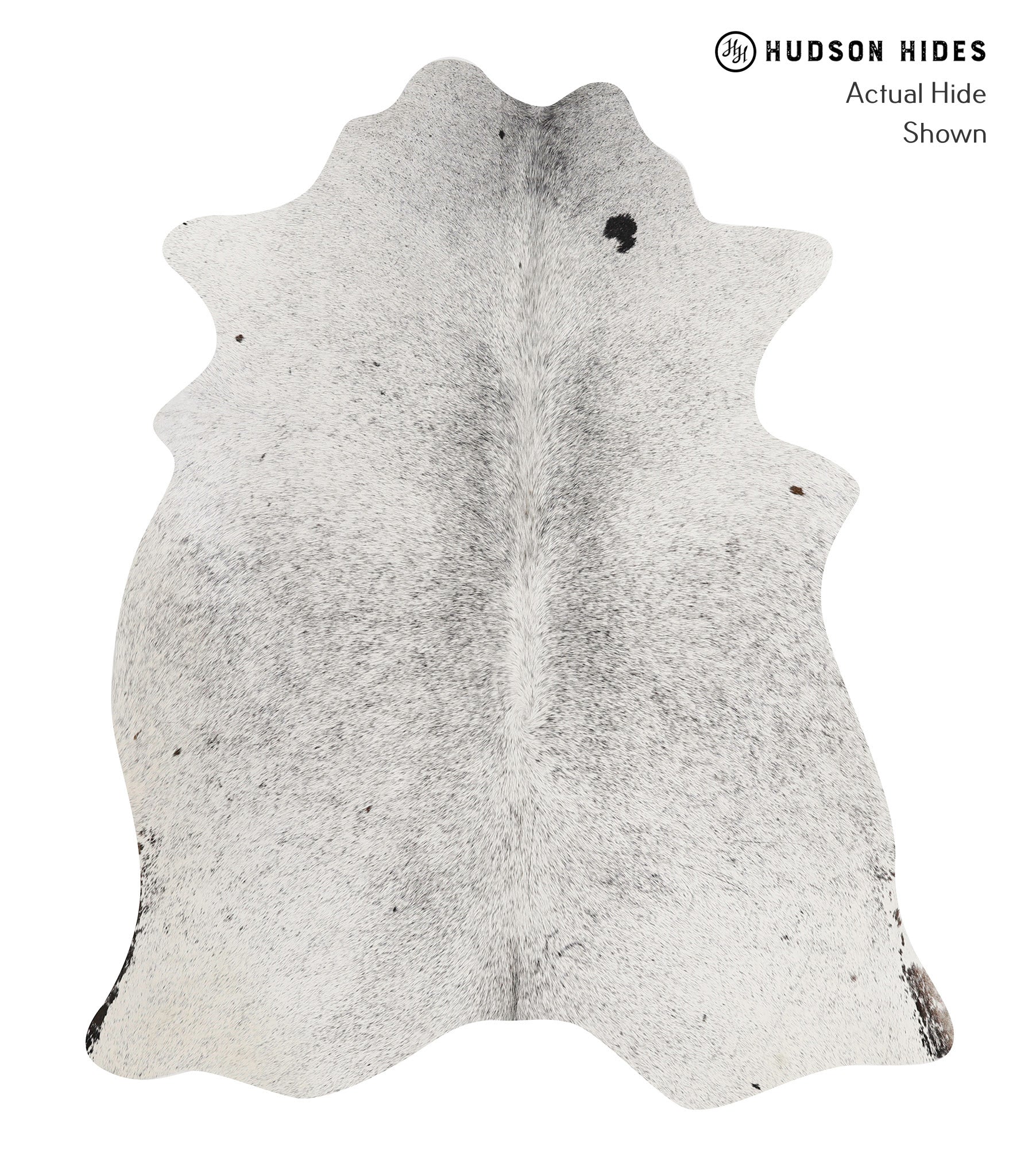 Salt and Pepper Black Cowhide Rug #85576
