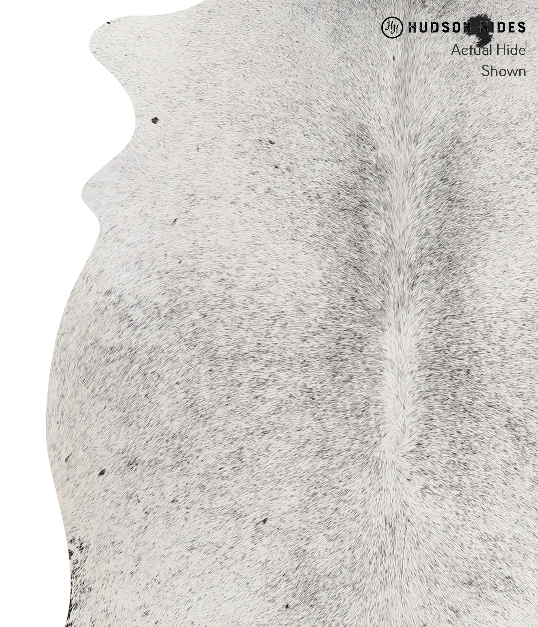 Salt and Pepper Black Cowhide Rug #85576