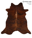 Dark Brindle X-Large Brazilian Cowhide Rug 6'9"H x 6'5"W #85581 by Hudson Hides