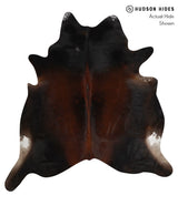 Chocolate X-Large Brazilian Cowhide Rug 7'2"H x 6'9"W #85626 by Hudson Hides