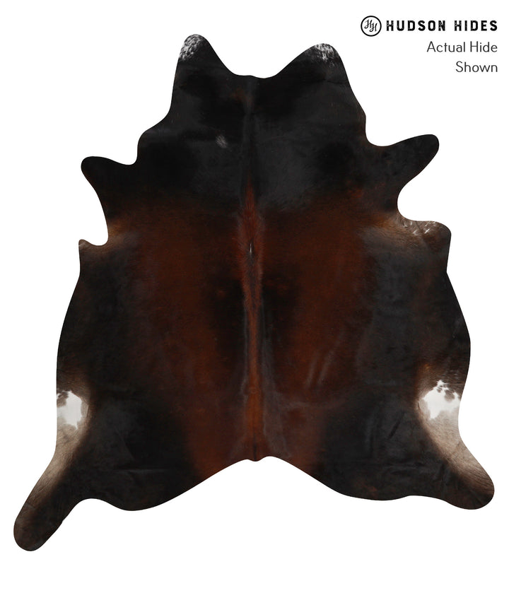Chocolate X-Large Brazilian Cowhide Rug 7'2"H x 6'9"W #85626 by Hudson Hides