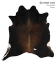 Chocolate X-Large Brazilian Cowhide Rug 6'8"H x 6'5"W #85634 by Hudson Hides