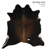 Chocolate X-Large Brazilian Cowhide Rug 6'8"H x 6'5"W #85634 by Hudson Hides