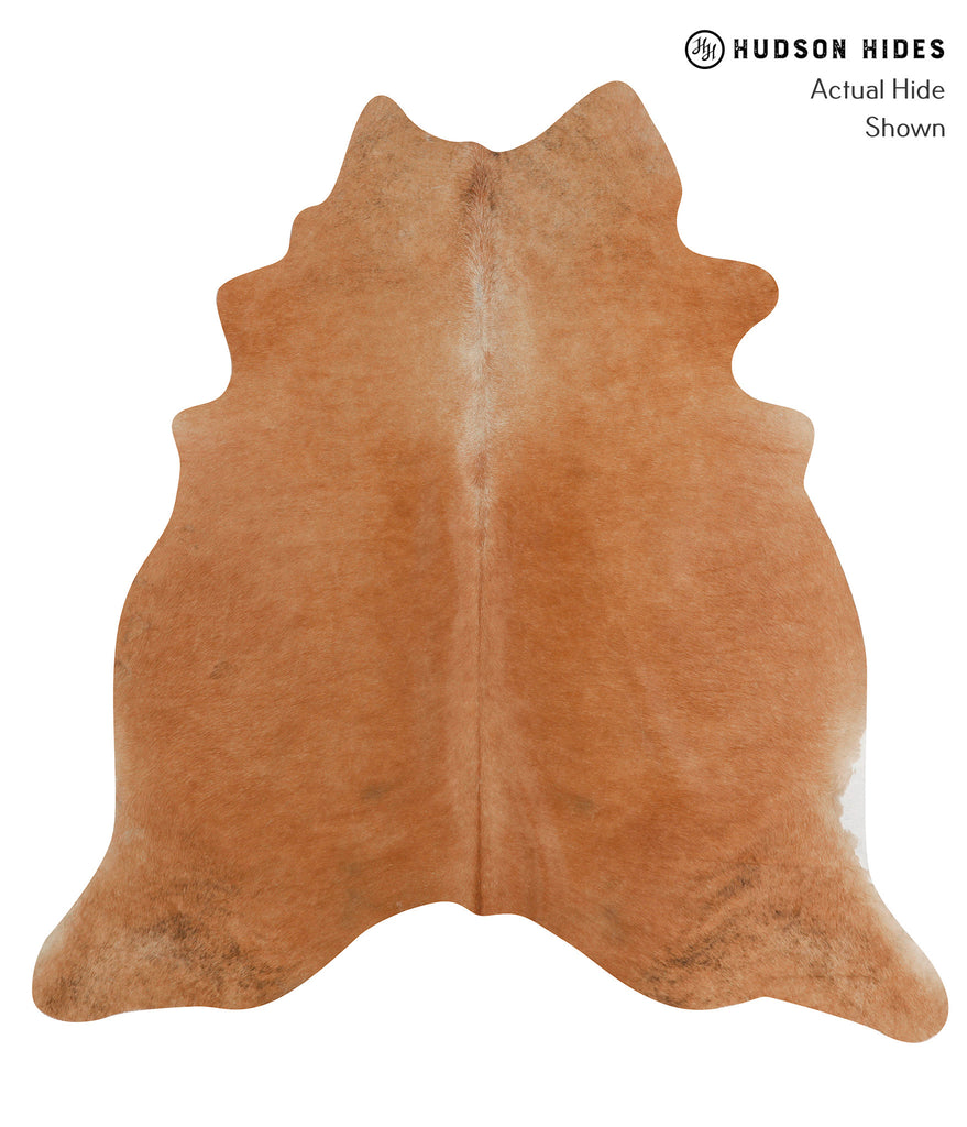 Solid Brown X-Large Brazilian Cowhide Rug 6'8"H x 6'4"W #85638 by Hudson Hides