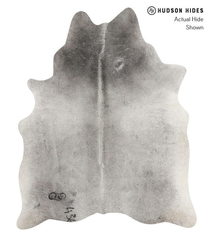 Medium Grey Large Brazilian Cowhide Rug 6'10"H x 5'6"W #85647 by Hudson Hides