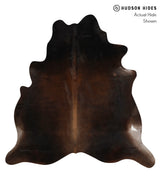 Chocolate X-Large Brazilian Cowhide Rug 6'10"H x 6'7"W #85656 by Hudson Hides