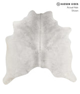 Medium Grey X-Large Brazilian Cowhide Rug 6'5"H x 6'5"W #85668 by Hudson Hides
