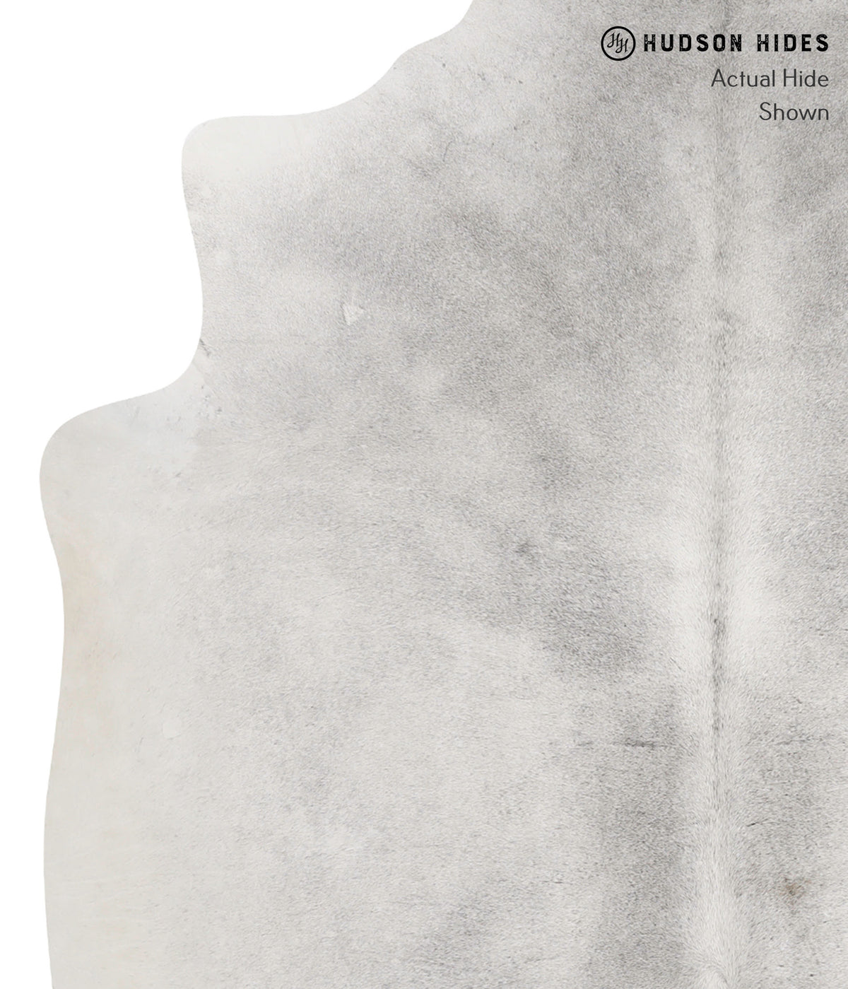 Medium Grey X-Large Brazilian Cowhide Rug 6'5"H x 6'5"W #85668 by Hudson Hides